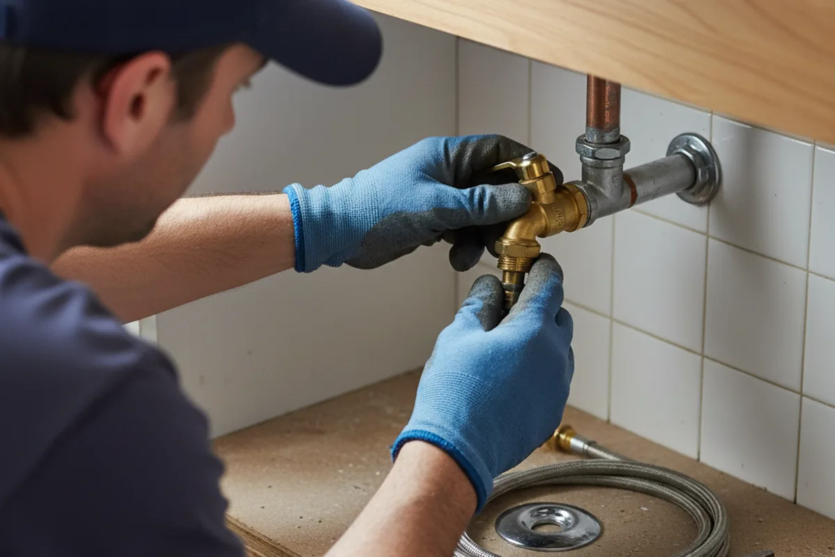 Shutoff valve and fitting work during Faucet and Fixture Repair in Alviso